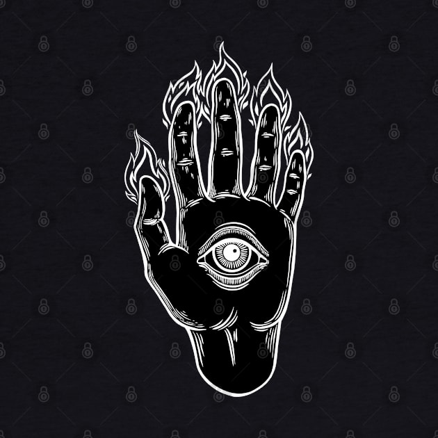 Mysterious Eye. Magic Hand by OccultOmaStore